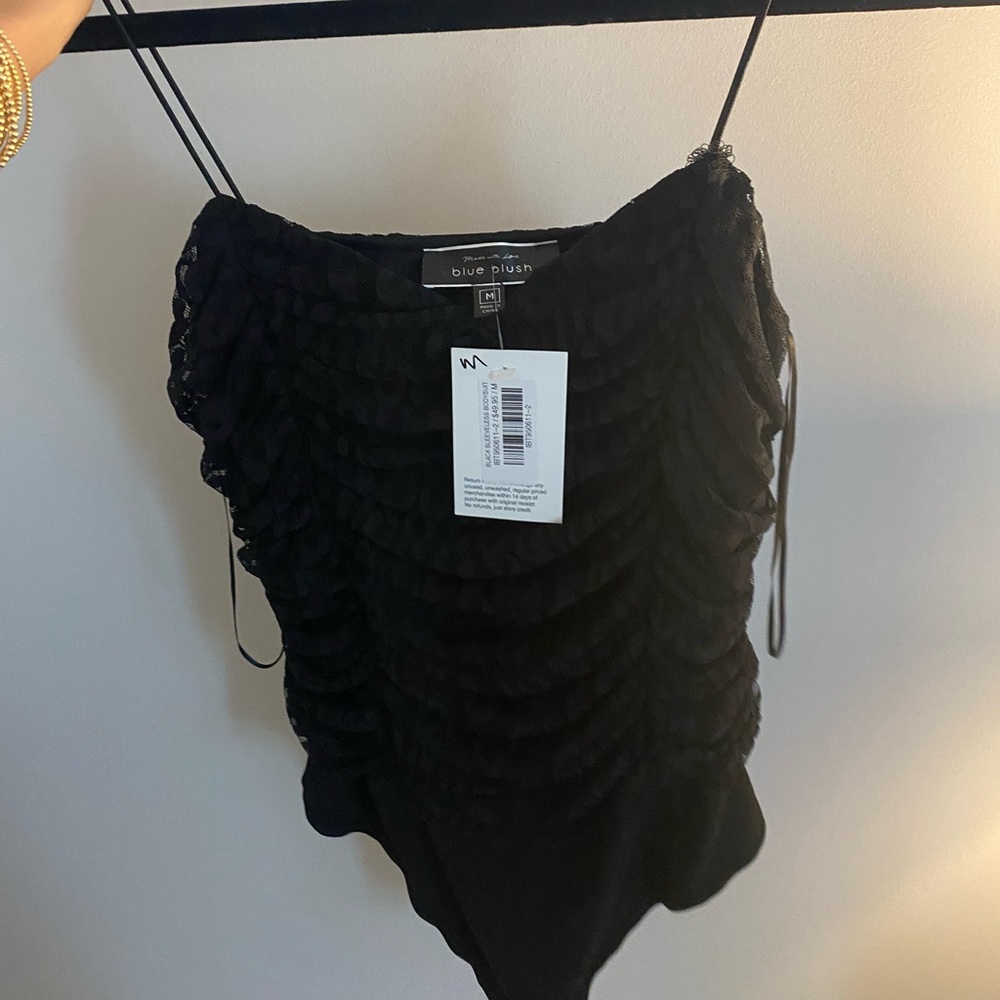 NWT black leopard bodysuit